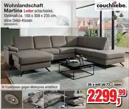 Möbelfundgrube Wohnlandschaft Martina Leder artischocke Angebot