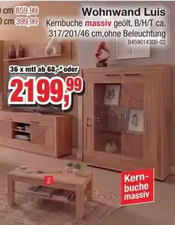 Möbelfundgrube Wohnwand Luis Angebot