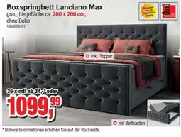 Möbelfundgrube Boxspringbett Lanciano Max Angebot
