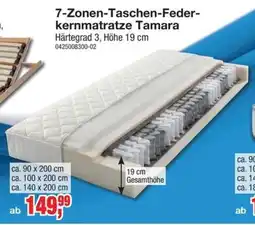 Möbelfundgrube 7-Zonen-Taschen-Federkernmatratze Tamara Angebot