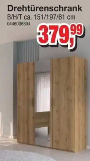 Möbelfundgrube Schlafzimmer Evelyn Drehtürenschrank Angebot