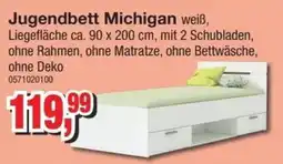 Möbelfundgrube Jugendbett Michigan weiß Angebot
