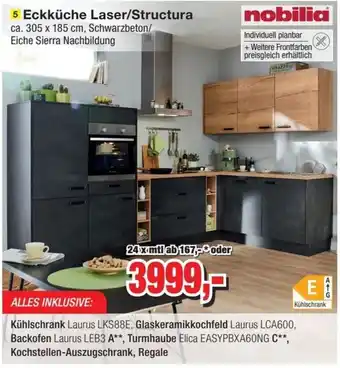 Möbelfundgrube Eckküche Laser/Structura Angebot