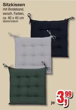 Möbelfundgrube Sitzkissen mit Bindeband Angebot