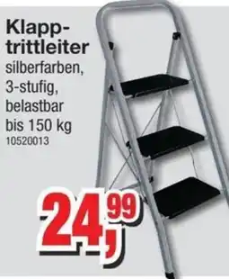 Möbelfundgrube Klapp-trittleiter silberfarben Angebot