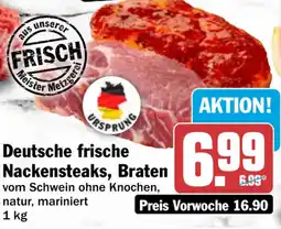 HIT Deutsche frische Nackensteaks, Braten Angebot