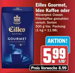 HIT Eilles Gourmet, Idee Kaffee oder Mövenpick Classic Angebot