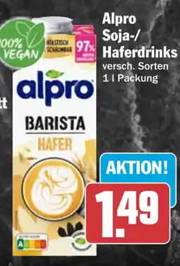 HIT Alpro Soja-/ Haferdrinks Angebot