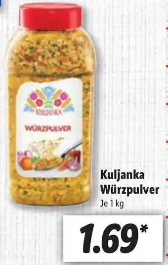 Lidl Kuljanka Würzpulver 1kg Angebot