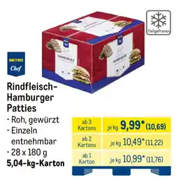 METRO METRO Chef Rindfleisch-Hamburger Patties Angebot