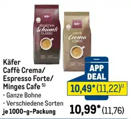METRO Käfer Caffè Crema/Espresso Forte/Minges Cafe Angebot