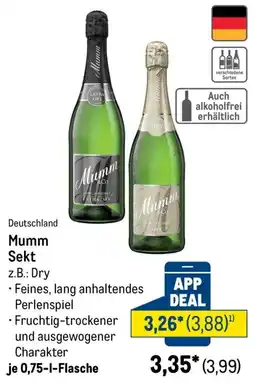 METRO Mumm Sekt Angebot
