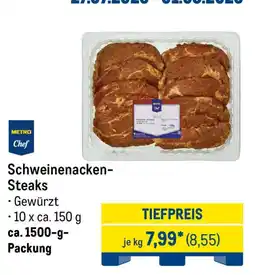 METRO METRO Chef Schweinenacken-Steaks Angebot