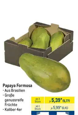 METRO Papaya Formosa Angebot