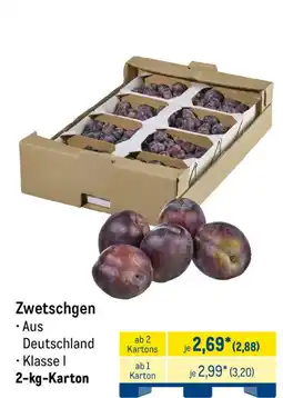 METRO Zwetschgen Angebot