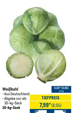 METRO Weißkohl Angebot