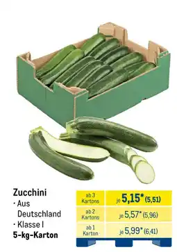METRO Zucchini Angebot