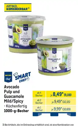 METRO Metro Chef Avocado Pulp und Guacamole Mild Angebot