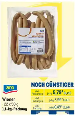 METRO aro Wiener Würstchen Angebot
