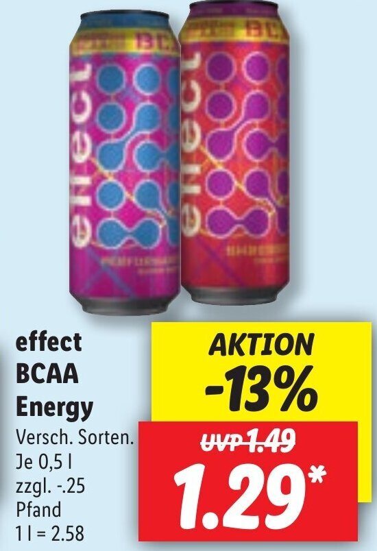 Effect BCAA Energy 0,5L Angebot bei Lidl