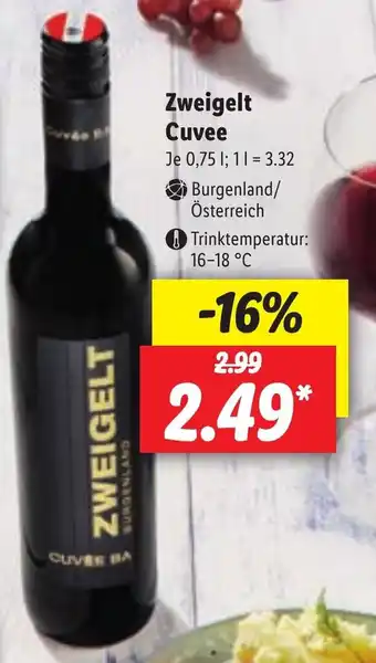 Lidl Zweigelt Cuvee 0,75L Angebot