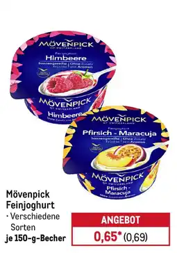 METRO Mövenpick Feinjoghurt Angebot
