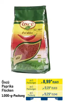 METRO Öncü Paprika Flocken Angebot