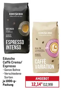 METRO Eduscho Caffè Crema/Espresso Angebot