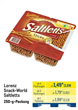 METRO Lorenz Snack-World Saltletts Angebot