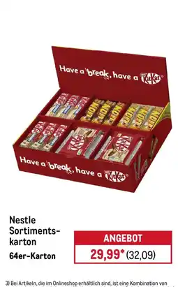 METRO Nestle Sortimentskarton Angebot