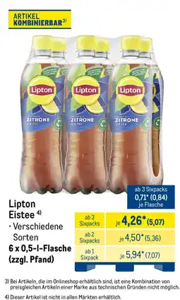 METRO Lipton Eistee Angebot