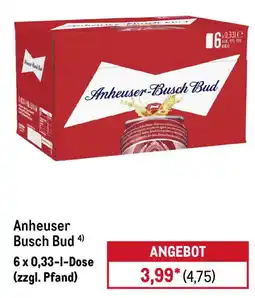 METRO Anheuser Busch Bud Angebot