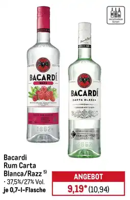 METRO Bacardi Rum Carta Blanca/Razz Angebot