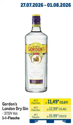 METRO Gordon's London Dry Gin Angebot