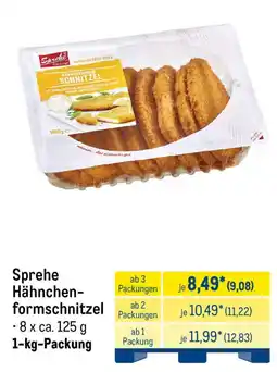 METRO Sprehe Hähnchen-formschnitzel Angebot