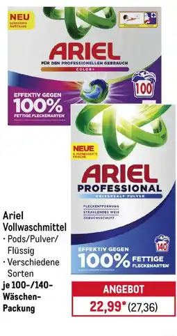 METRO Ariel Vollwaschmittel Angebot