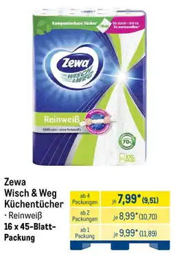 METRO Zewa Wisch & Weg Küchentücher Reinweiß Angebot