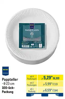 METRO METRO Pappteller Angebot