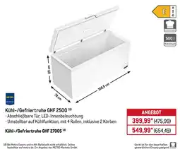 METRO Kühl-/Gefriertruhe GHF 2500 Angebot