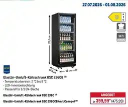 METRO Glastür-Umluft-Kühlschrank GSC 2360B Angebot