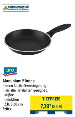 METRO aro Aluminium Pfanne Angebot