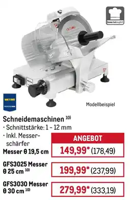 METRO Schneidemaschinen METRO PROFESSIONAL Angebot