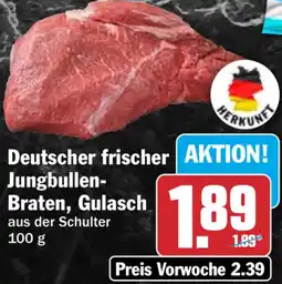 HIT Deutscher frischer Jungbullen Braten, Gulasch Angebot