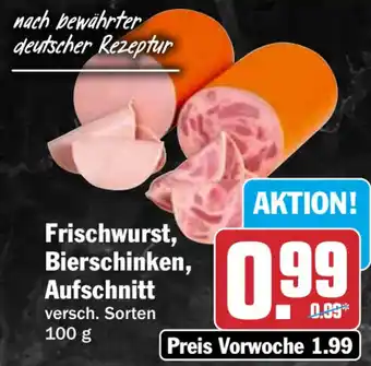 HIT Frischwurst, Bierschinken, Aufschnitt Angebot