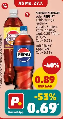 PENNY SCHWIP SCHWAP oder PEPSI Angebot