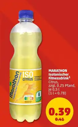 PENNY Marathon Isotonischer Fitnessdrink ISO CITRUS Angebot