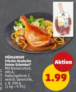 PENNY MÜHLENHOF Frische deutsche Enten-Schenkel* Angebot