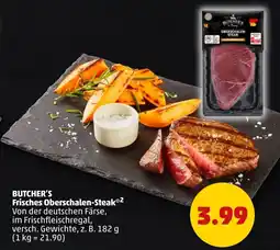 PENNY BUTCHER'S Frisches Oberschalen-Steak Angebot