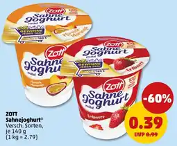 PENNY Zott Sahnejoghurt* Angebot