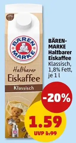 PENNY BÄRENMARKE Haltbarer Eiskaffee Klassisch Angebot